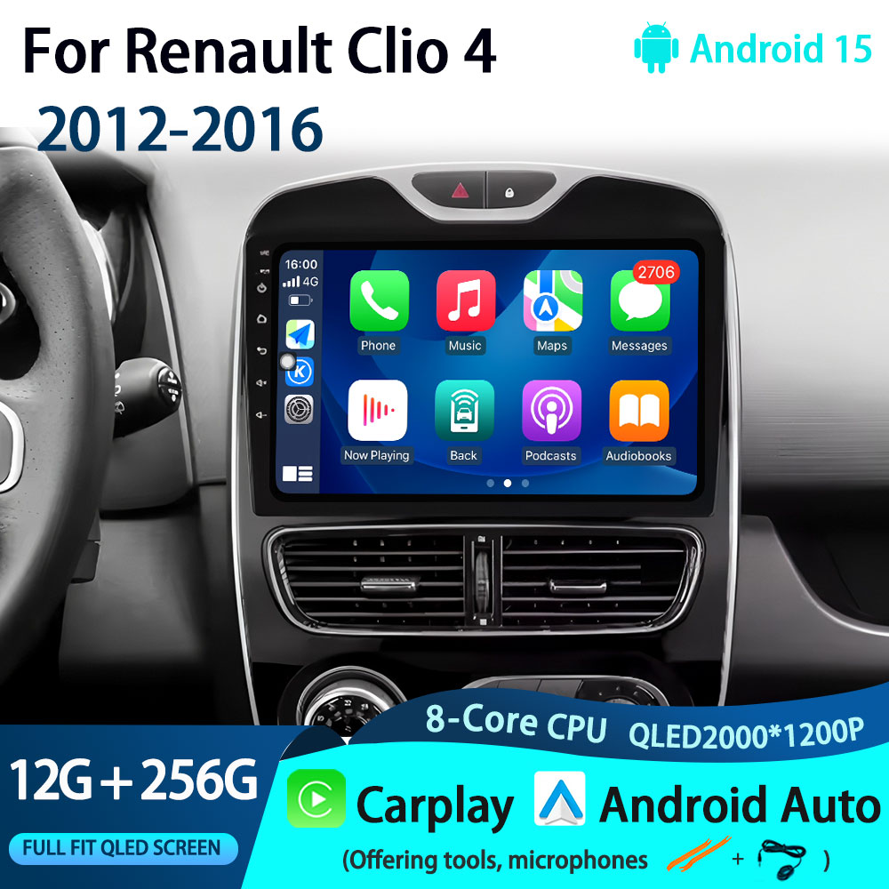 Car Accessories Online - Voor Renault Clio 4 2012-2016 Carplay