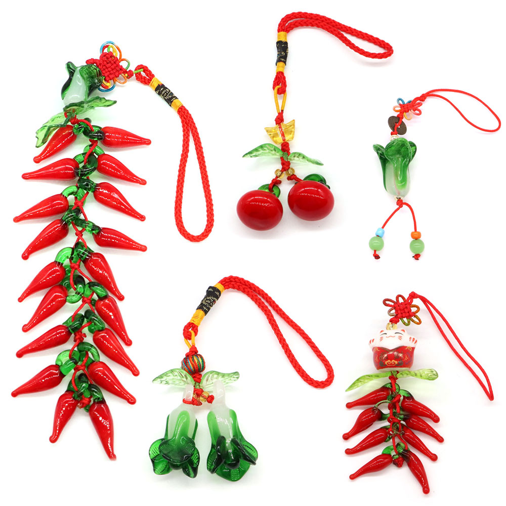 Car Accessories Bangi - Mascotte Rijkdom Lucky Messing Munt Chili