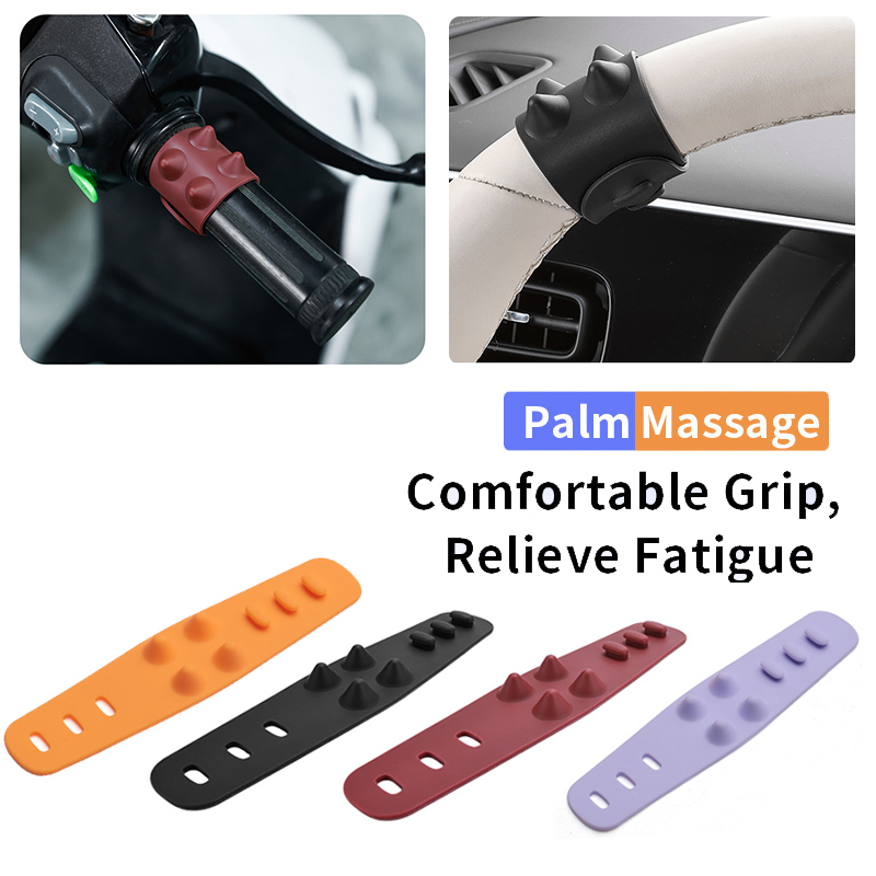 Car Accessories Limassol - Siliconen stuurwiel massageband, centrale terugkeermarkering, motorfiets
