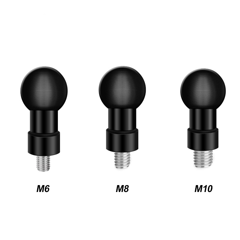 Car Accessories Online - Aluminium 17mm kogelkopadapter naar M6 M8