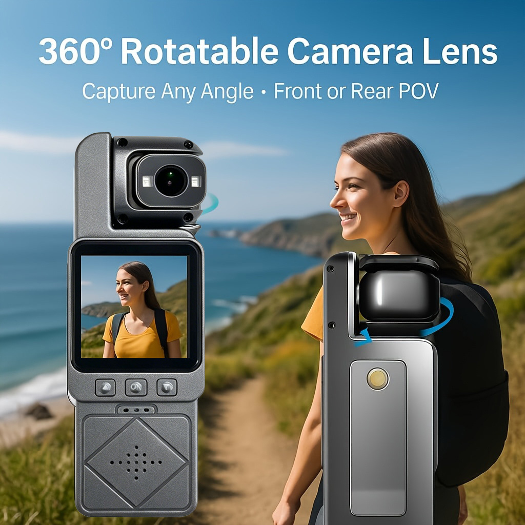 Car Accessories Online - DV02 4K Handheld Actiecamera HD180 °
