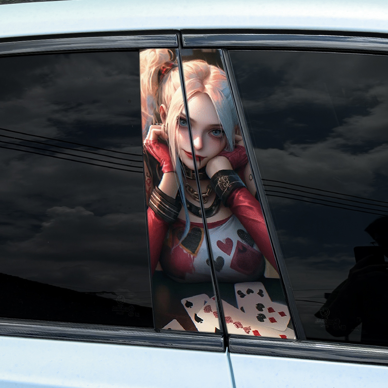 Car Accessories Joker - 1Pc/2 Stuks Joker Meisje Auto B-Stijl
