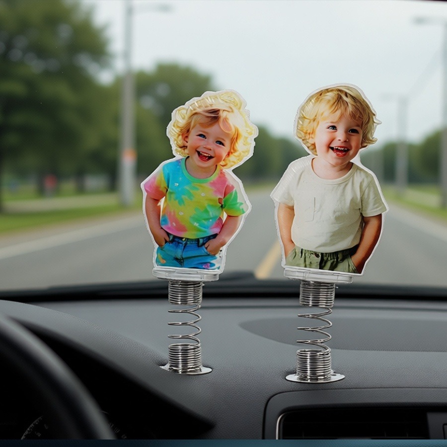 Car Accessories Etsy - Gepersonaliseerd acryl foto-ornament | Auto-schommel/fixe decoratie