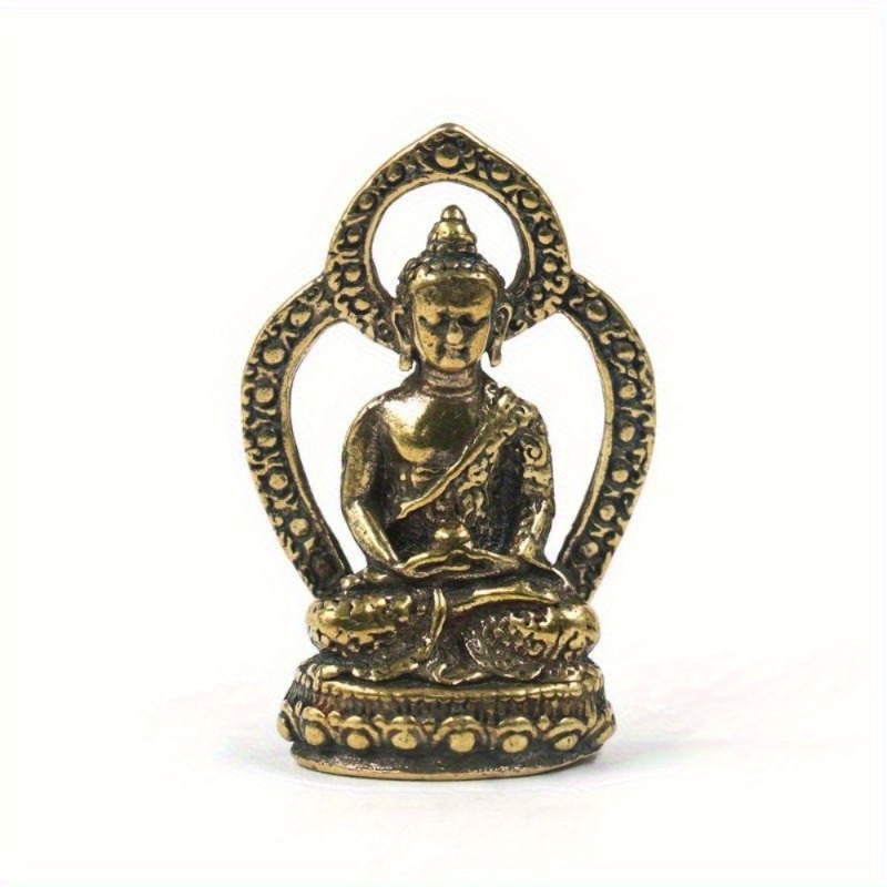 Car Accessories Bangi - 1Pc Mini Boeddhabeeld Koper Fengshui Decor
