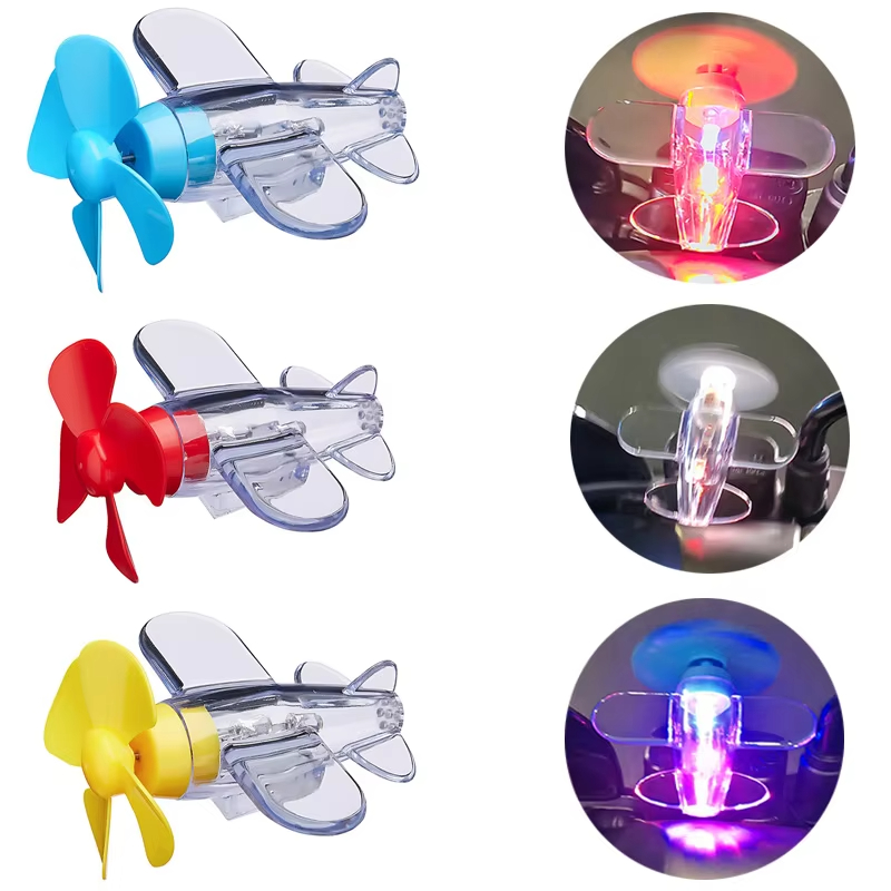 Car Accessories Etsy - Windaangedreven LED-vliegtuigornament voor motorfietsen Stuur Auto-achteruitkijkspiegel's