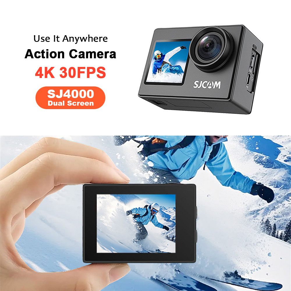 Car Accessories Online - SJCAM SJ4000 4K/30 fps Actiecamera 30M