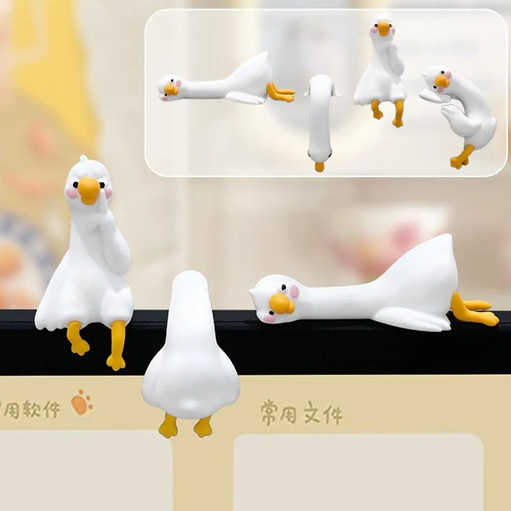 Car Accessories Cute - 1/4 stuks Schattig 3D Eendje Figuur