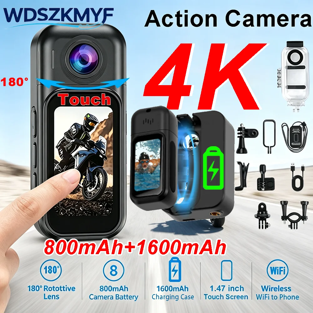 4K/1080P Mini WiFi Body Vlog C - Car Accessories Online recensie en prijs