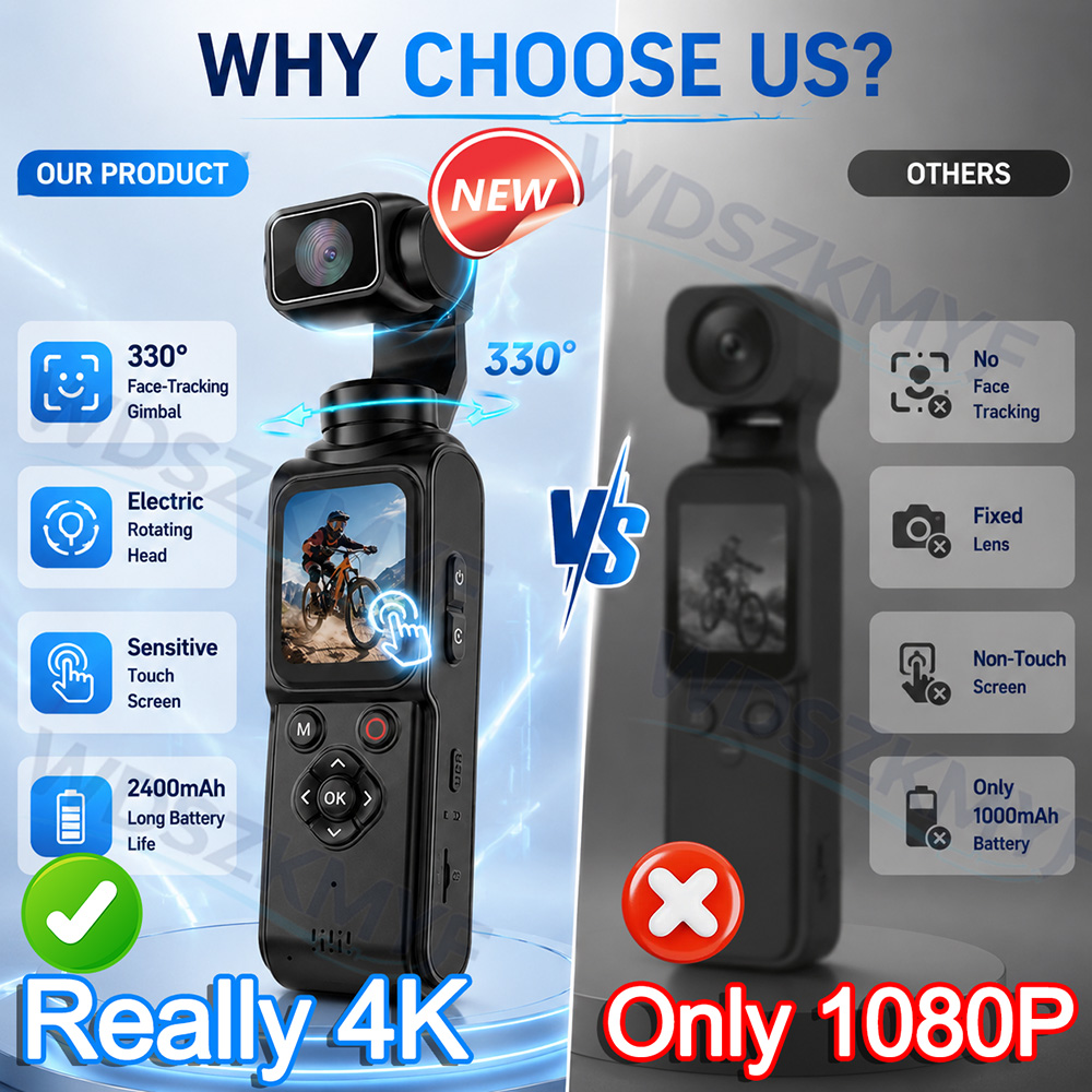 330 °   Face Track 4K draagbar - Car Accessories Online recensie en prijs