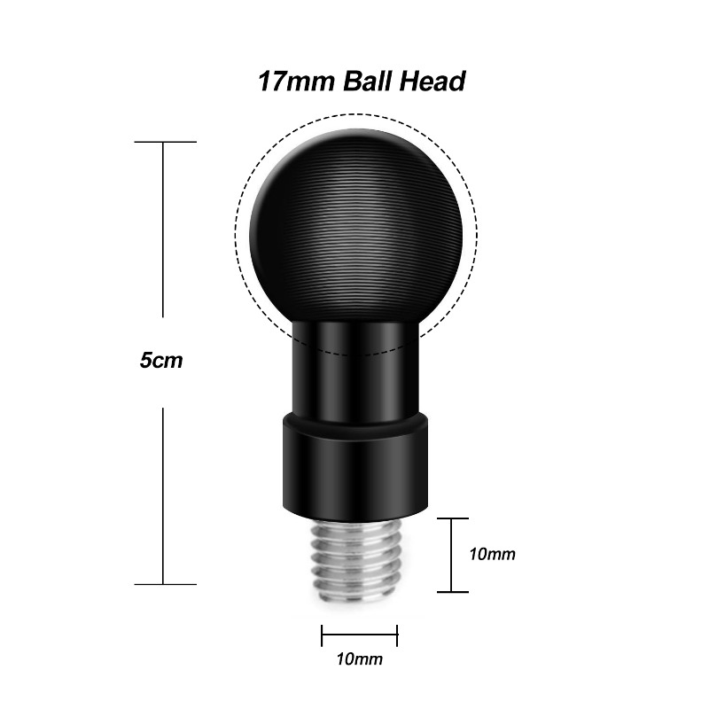 Aluminium 17mm kogelkopadapter - Car Accessories Online recensie en prijs