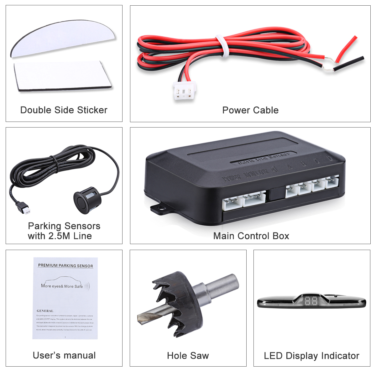 Auto Reverse Radar Kit Parkeer - Car Accessories Online recensie en prijs