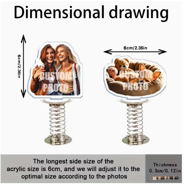 Gepersonaliseerd acryl foto-or - Car Accessories Etsy recensie en prijs