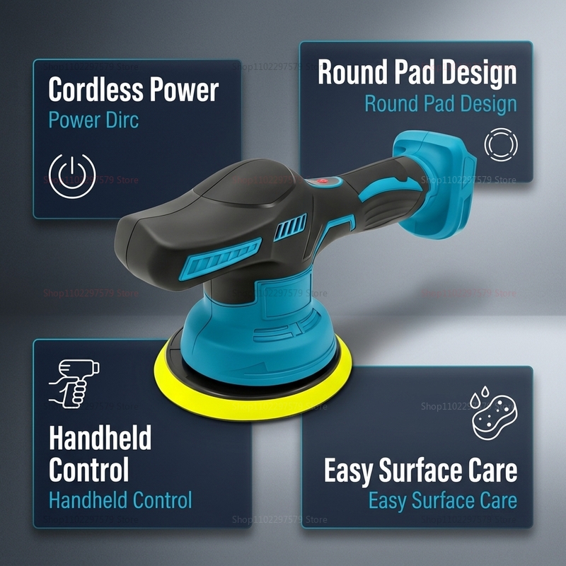 Draadloze 18V elektrische auto - Car Detailing Brush recensie en prijs