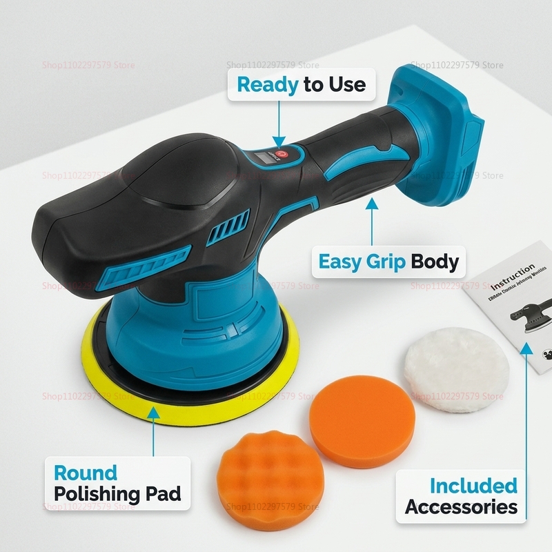 Draadloze 18V elektrische auto - Car Detailing Brush recensie en prijs