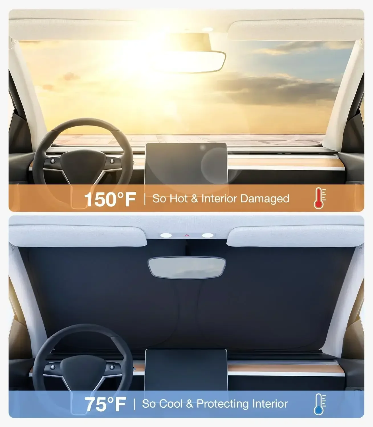 Autozonnescherm voor de voorru - Car Accessories Interior recensie en prijs