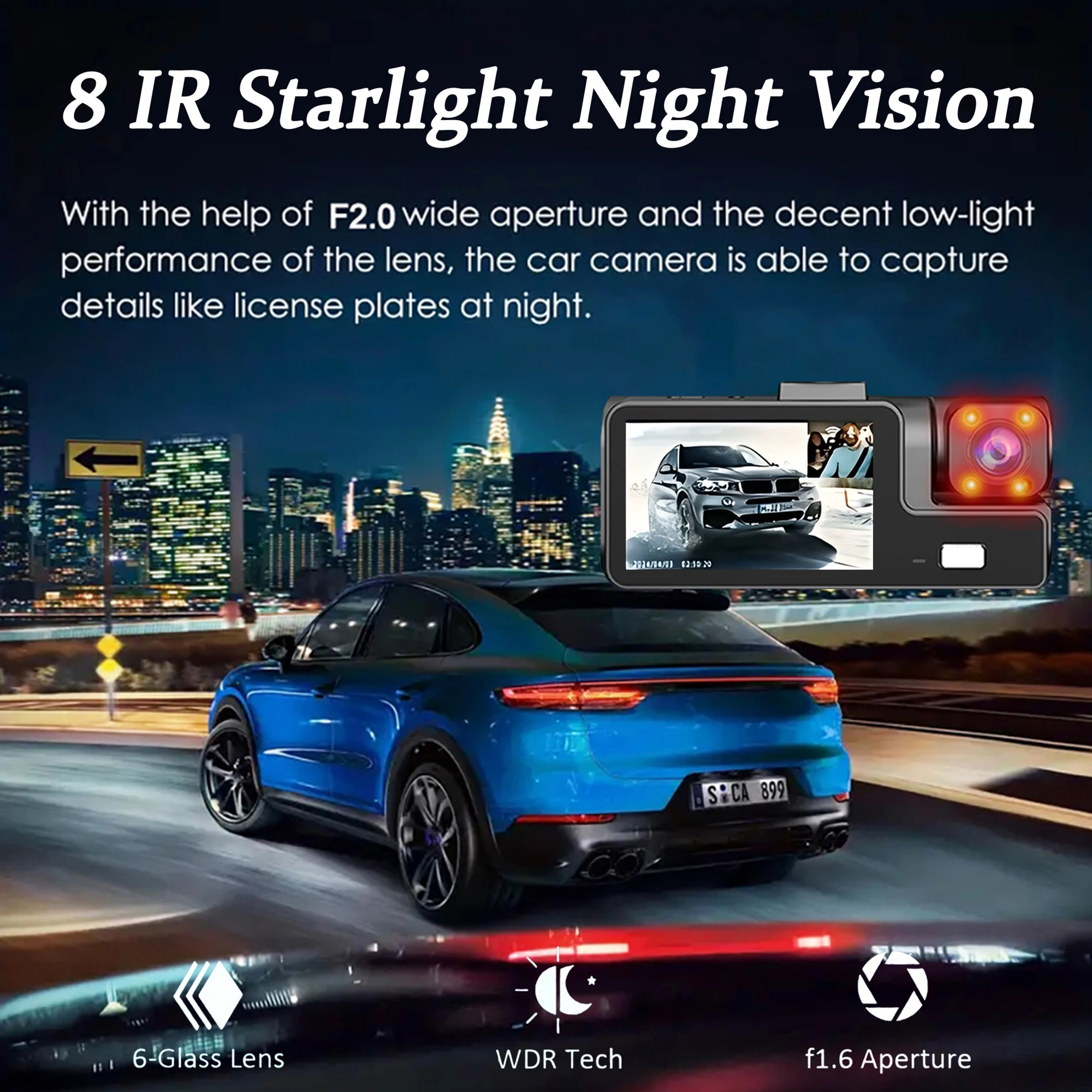 3Camera Dash Cam Voor Auto Cam - D.A.D Car Accessories recensie en prijs